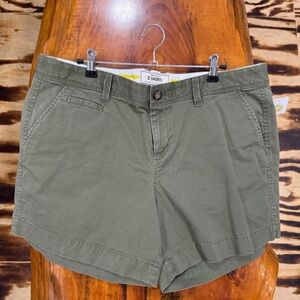 Old‎ Navy Green Cargo Shorts Versatile Cotton Twill